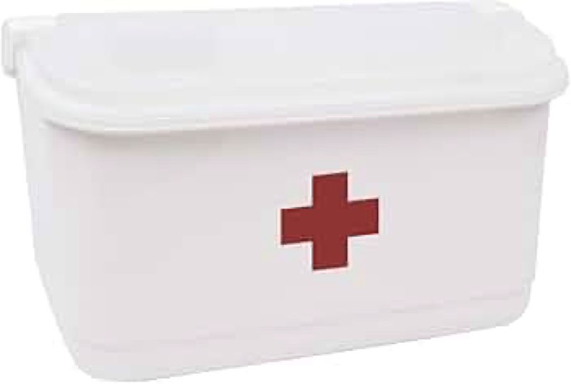 Xbopetda Home First Aid Box and Travel Medicine Storage Box, Plastic Medicine Kit Case Container Emp