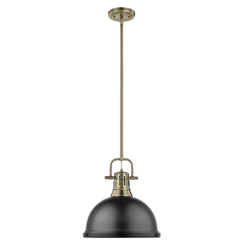 Calico Single Light Dimmable Pendant Shade Color  black 