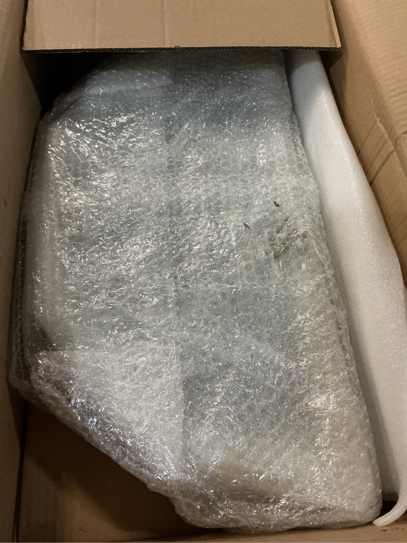 Condition photo showing New/Like New for 22" x 10" Entry Door Glass Insert Half Round Top Exterior Door Window Inserts Replacement Kit with Low-e Clear Glass for Home Improvement (White,5 Lite Round Top) White 5 Lite Round Top