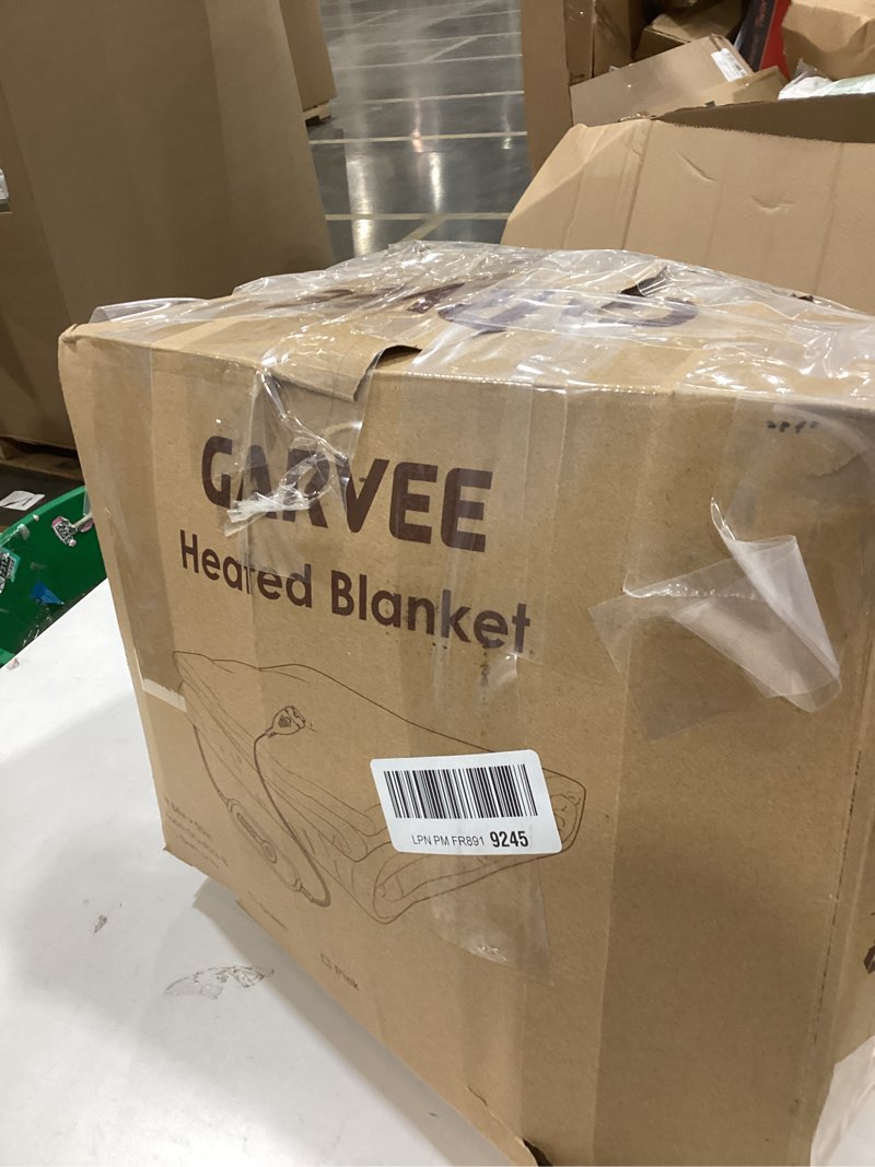 Condition photo showing As Is for GarveeHome Heated Blanket Queen Size, Electric Blanket Queen with Dual Controls, Velvet Soft Fast Heating Blankets, 4 Heat Settings & 10H Auto Off, Over-Heat Protection, ETL Certified, 84" x 90" Pink Pink Queen 84"x90"