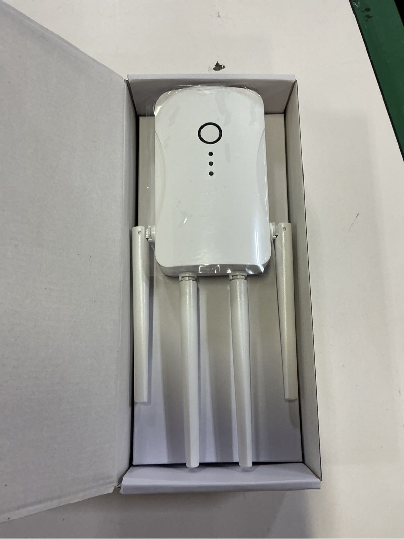 Condition photo showing Good Condition for 2026 wifi extender signal booster - 2.4ghz 300mbps wifi booster for home, covers up to 10999 sq. ft, easy setup, ethernet port & access point, stable internet performance with 85+ devices?white?