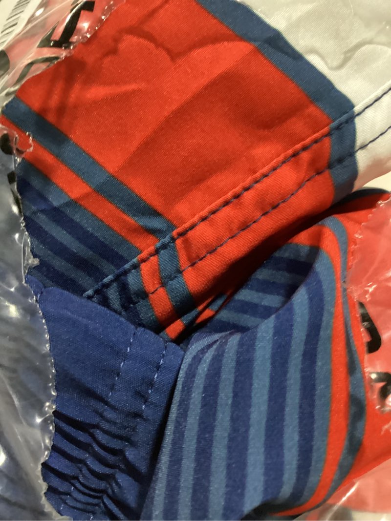 Condition photo showing New/Like New for silkworld mens swim trunks with compression liner 2 in 1 quick dry bathing suit beach shorts with zipper pockets xx-large american flag