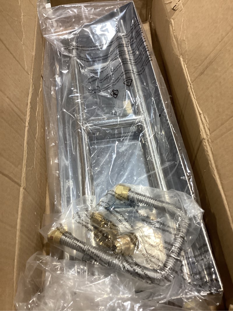 Condition photo showing Good Condition for stanbroil stainless steel natural gas fireplace dual flame pan burner kit, 20.5-inch stainless steel 20.5 inch