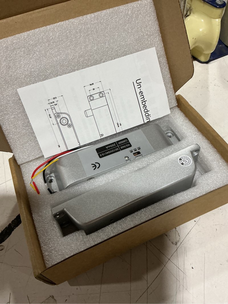 Condition photo showing Good Condition for electric drop bolt lock dc 12v fail safe nc mode electronic door lock for access control security system with time delay