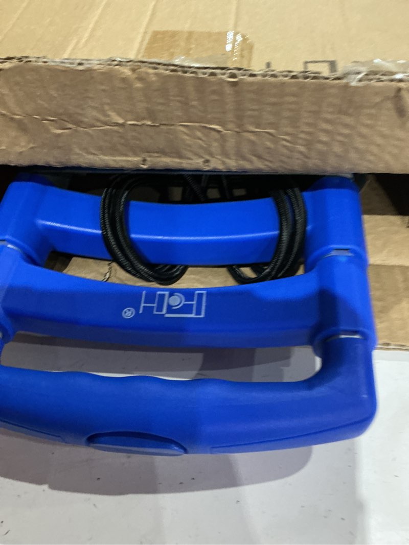 Condition photo showing As Is for fch folding hand truck aluminum portable folding hand cart 165lbs capacity hand cart and dolly ideal for home, auto, office,travel use,blue