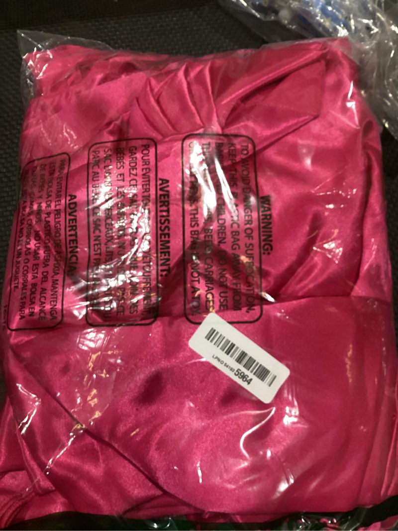 Condition photo showing Good Condition for 4 pack hot pink satin tablecloth, 58 x 102 inches polyester tablecloths rectangular tablecloths wrinkle resistant table cloth dining table cover smooth fabric tablecloth 4 hot pink