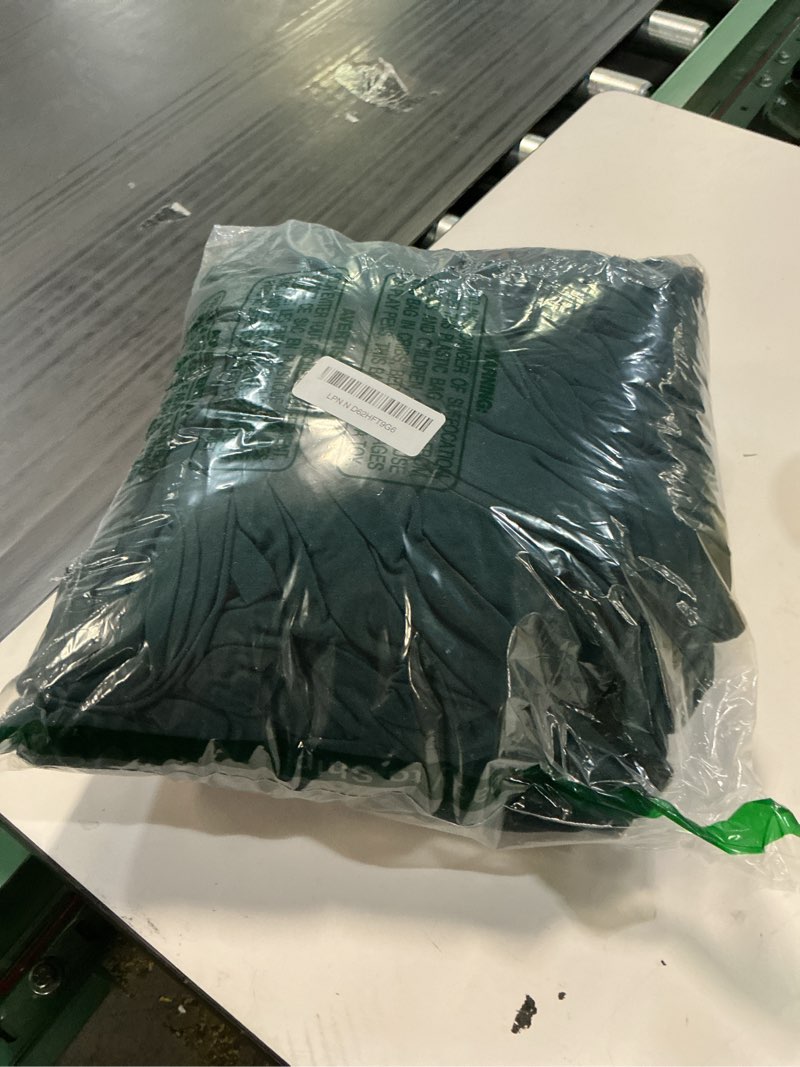 Condition photo showing Good Condition for smiry spandex tablecloth, elastic fitted stretch tablecloth for 6ft rectangle tables, waterproof washable table cover skirt for outdoor, wedding, banquet & parties (hunter green, 72lx30wx30h inch) 72" x 30" (rectangular) hunter green