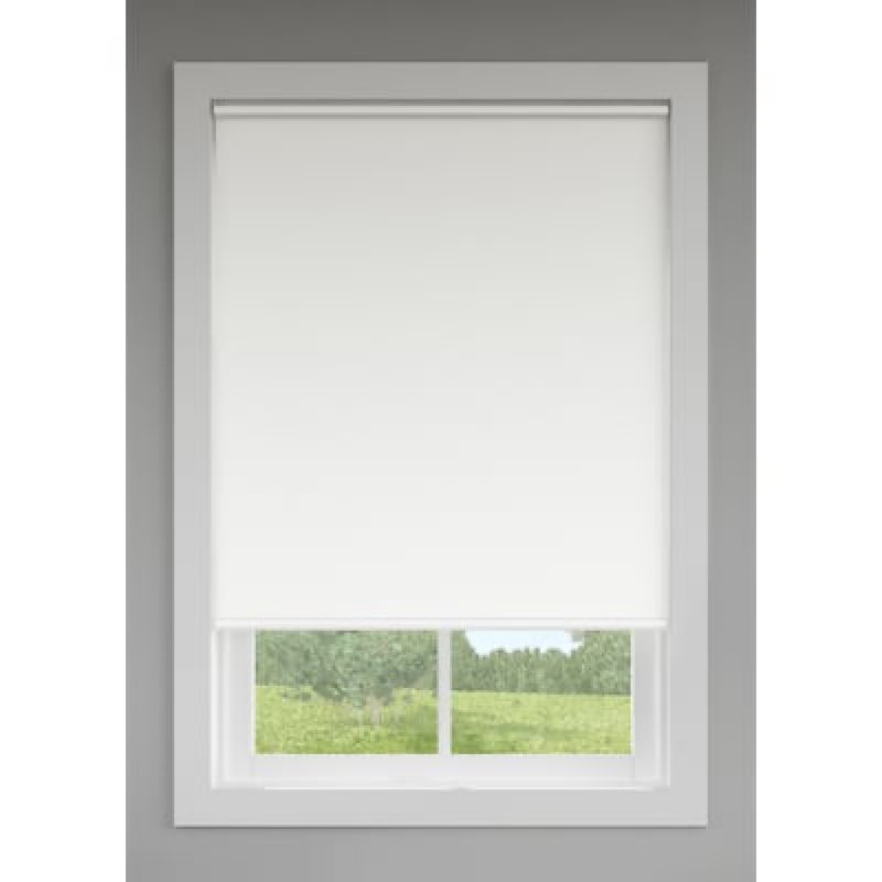 LEVOLOR 62-in x 78-in White Room Darkening Cordless Roller Shade