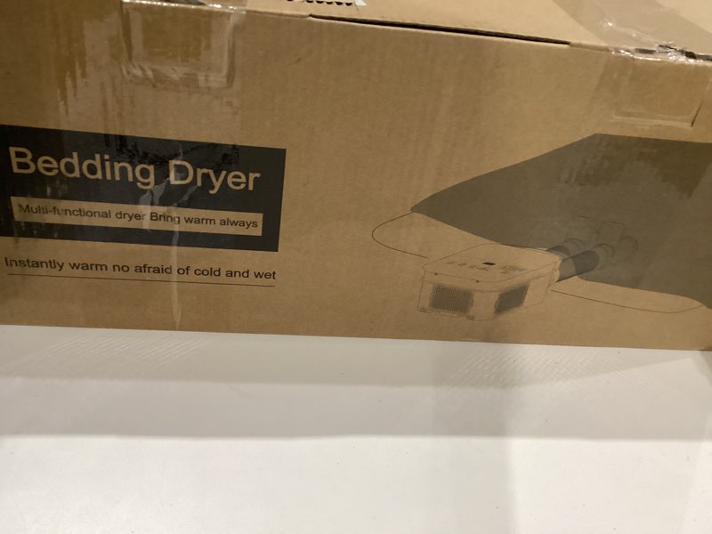 Condition photo showing Good Condition for MORFY Portable Blanket Warmer, Comfortable Warm Air for Beds, Sweat Drying, Coping with Climate Changes, All Seasons, with Shoe Dryer Attachment, Dual Nozzle, 3 Speed, 7 Temperature, LCD Touch Light Grey Large1000W