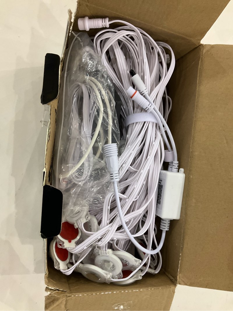 Condition photo showing New/Like New for Fussion Permanent Outdoor Lights for House, 150ft RGB Halloween House Lights Outdoor with APP Remote Control, IP67 Waterproof Smart Eternity Eaves Lighting for Christmas, Holiday, Party, Daily
