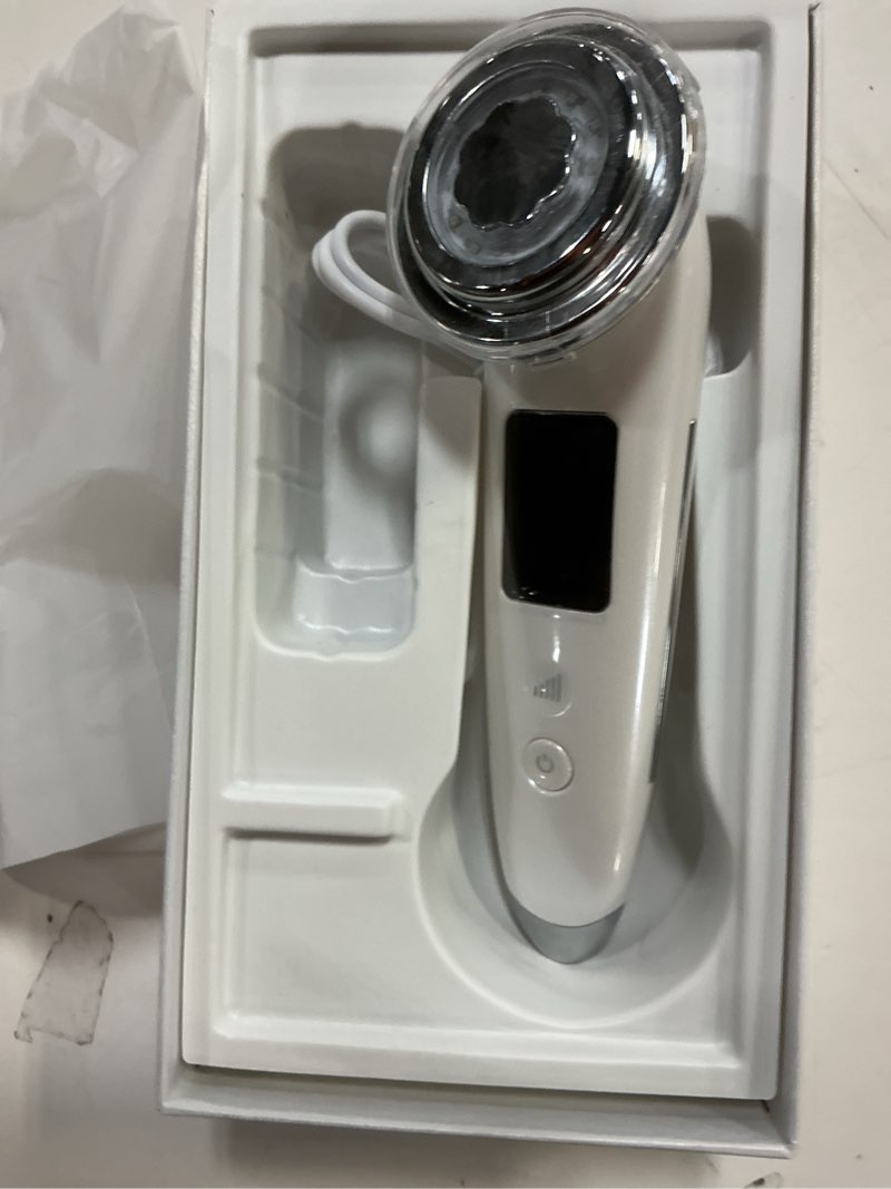 Condition photo showing As Is for Face Massager Electric Face Lifting 4 in 1 Facial Massager Anti Aging Skin Tightening Firming Skin Care Tools (White)