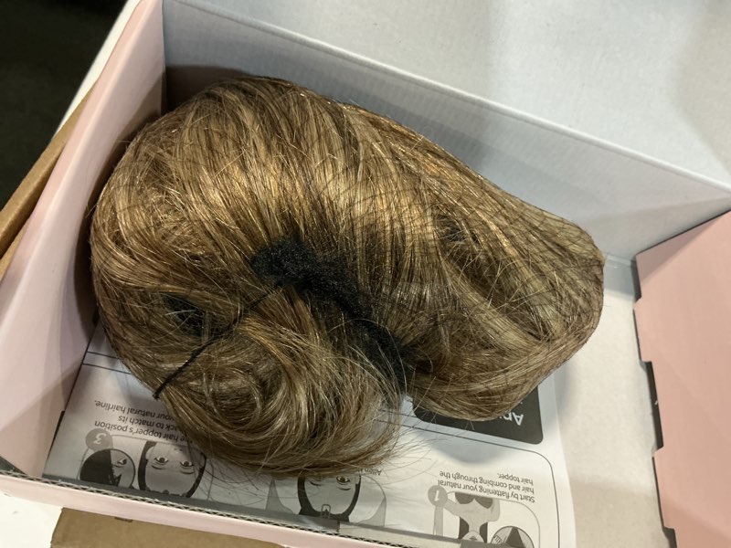 Condition photo showing Good Condition for hairro claw clip ponytail human hair extensions jaw on ponytails remy long straight jaw/claw clips pony tail hairpieces for women 18 inch 115g #4p27 medium brown mix dark blonde