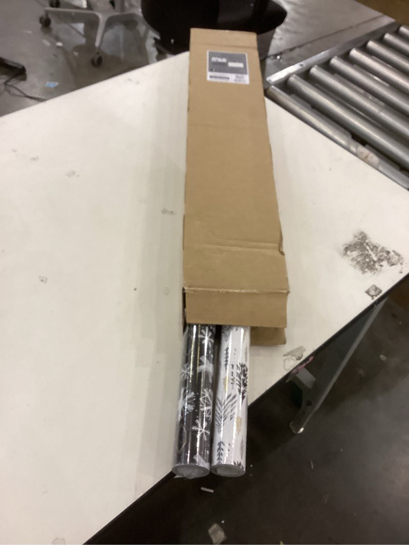 Hallmark Christmas Wrapping Paper Jumbo Rolls with Cut Lines on Reverse (2 Rolls, 4 Designs: 160 Sq.