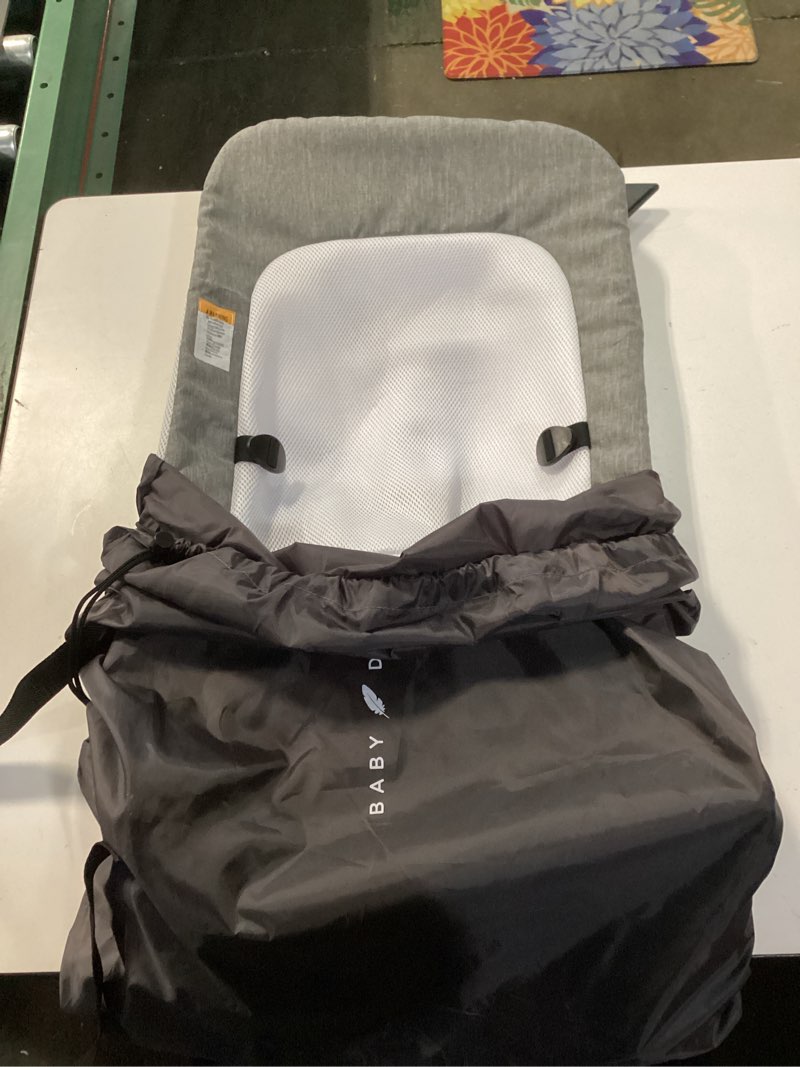 Condition photo showing Good Condition for Baby Delight Alpine Deluxe Portable Bouncer | Infant | 0 – 6 months | Charcoal Tweed Classic Charcoal Tweed