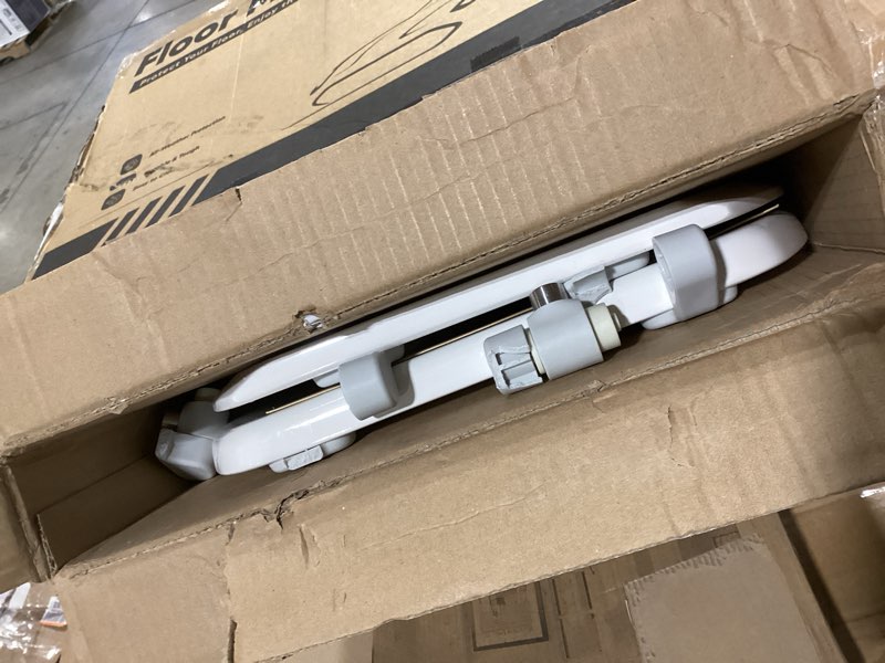 Condition photo showing As Is for Pro Wood Toilet Seat Elongated, White, Magnetic Quick-Release Easy-Clean and Change, HushMotion Slow Close, StainShield High-Gloss Finish, Arch-Tite Never Loosens, Adjustable Fit, Secure Grip White Elongated