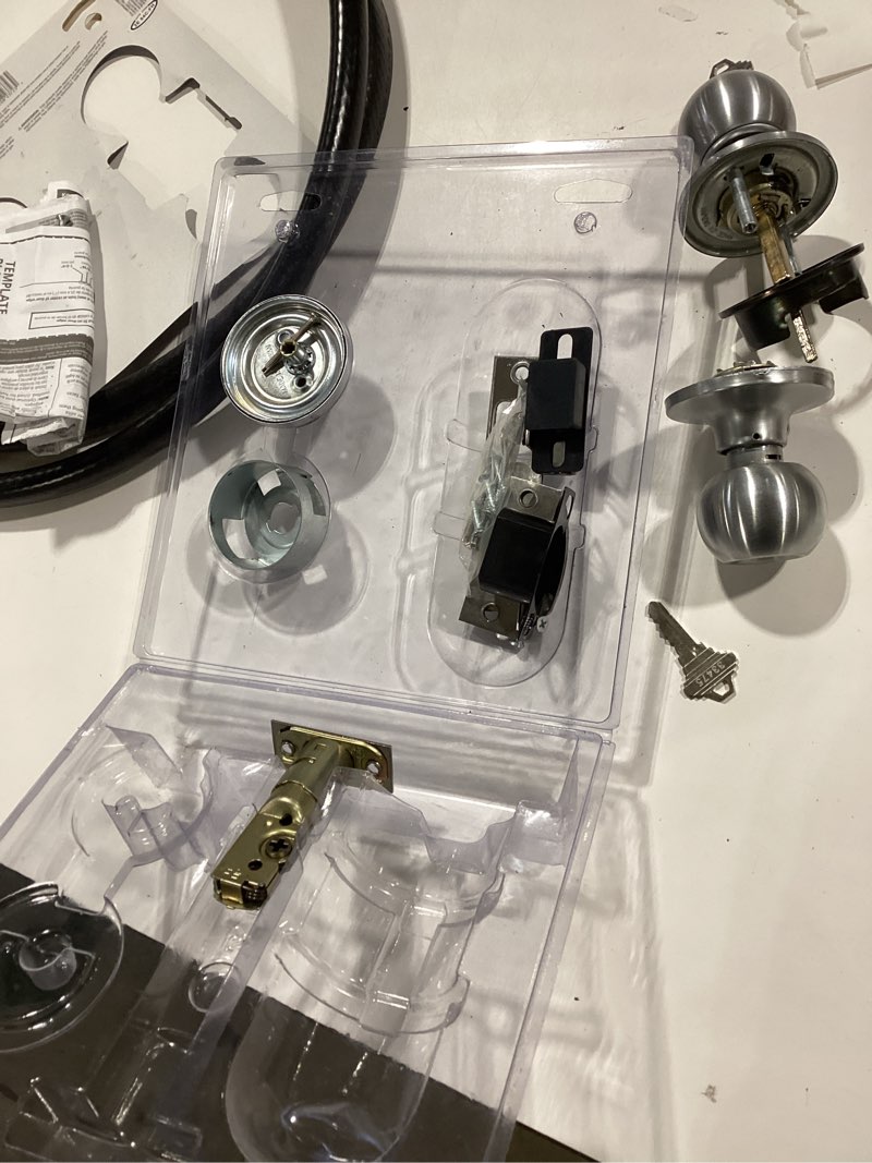 Condition photo showing Good Condition for brinks commercial light duty commercial satin chrome interior or exterior single-cylinder