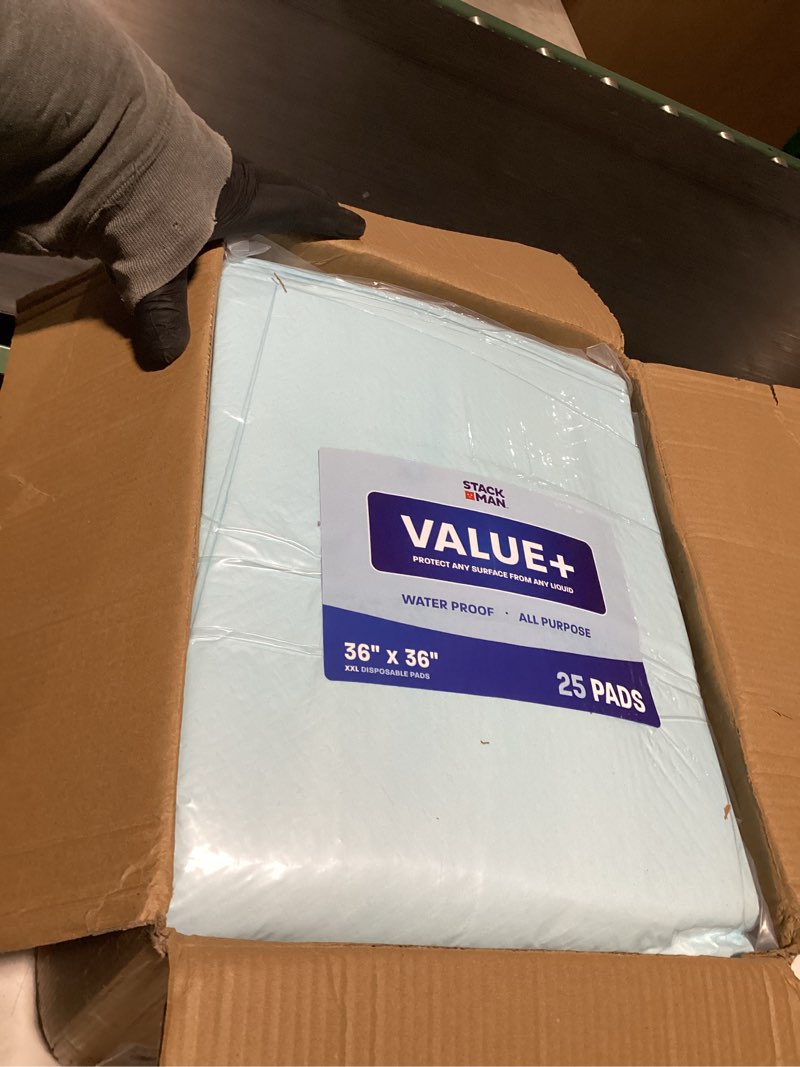 Condition photo showing As Is for Chucks Pads Disposable Adult Underpads [100-Pack] 36"x36" XXXL Super-Absorbent Incontinence Bed Pads – Large Leak-Proof Mattress Protector Pee Pads for Adults, Seniors, Kids & Pets