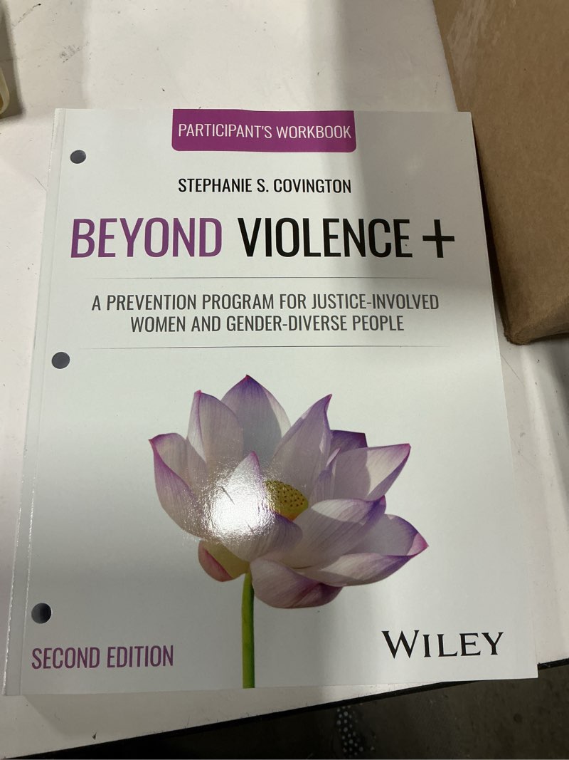Condition photo showing New/Like New for beyond violence+: a prevention program for justice-involved women and gender-diverse people, participant's workbook