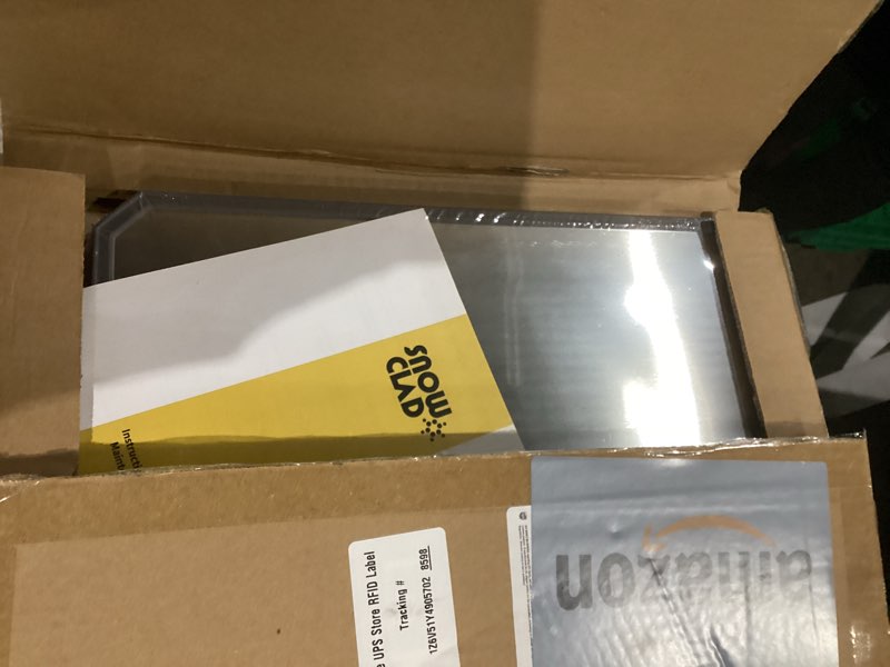 Condition photo showing New/Like New for SNOWCLAD Stainless Steel Cutting Board,Double Sided Steel Bread Boards for kitchen,Stainless Steel/Wheat straw pp Large Board for meat,non toxic Chopping,16 * 11 Inch,Dishwasher Safe 16"L x 11"W