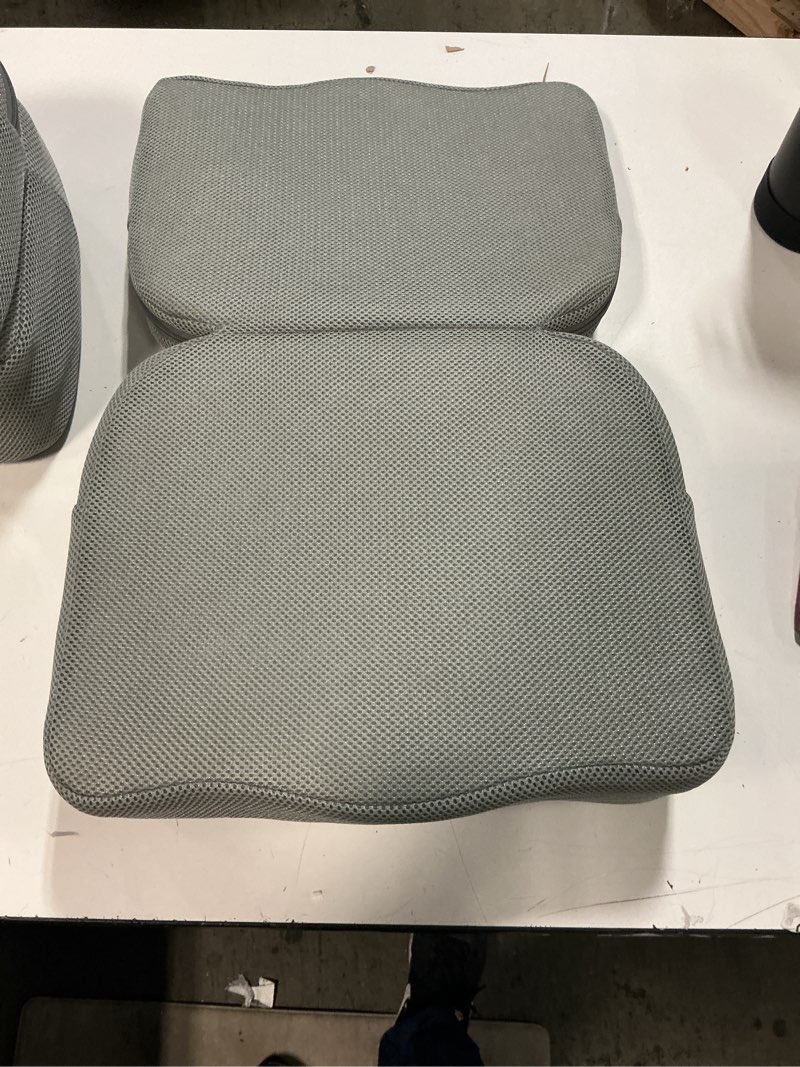 Condition photo showing As Is for Similar Seat Cushion, Lumbar Support Pillow with Adjustable Strap-Chair Cushions for Sciatica Pain Relief-with Washable Cover Memory Foam for Car, Travel and Wheelchair-Gray Gray Large