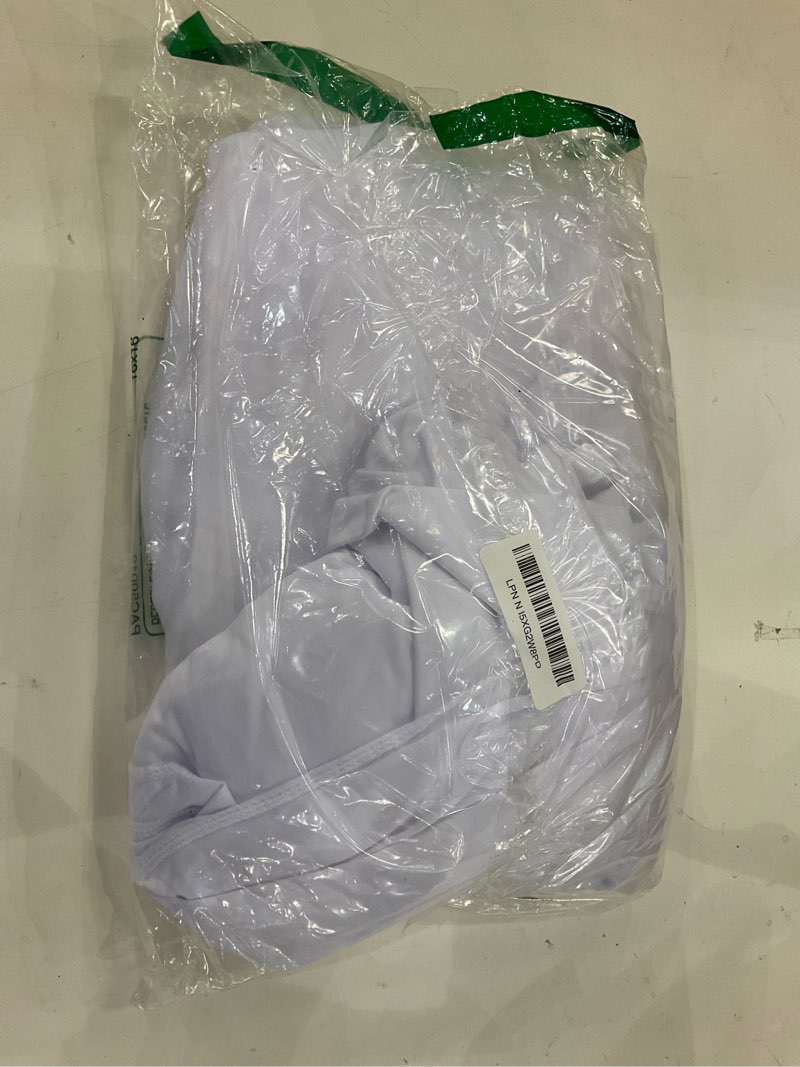 Condition photo showing New/Like New for 8x10FT White Backdrop Curtains for Wedding Parties, Wrinkle Free Polyester Photography Backdrop Drapes for Wedding Baby Shower Birthday Parties Stage Background Stand Decorations 4x10ft,2 Panels W4' x H10'(2 Panels) White