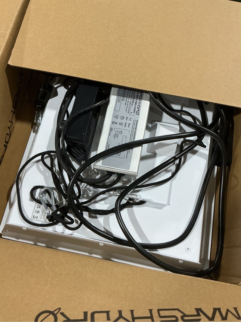 Condition photo showing As Is for mars hydro ts1000 150w led grow light for indoor plants, with patented reflector, 5 levels dimmable lights daisy chain full spectrum growing lamps for seedlings veg bloom in 2x2/3x3 grow tent 16.0" × 12.8"