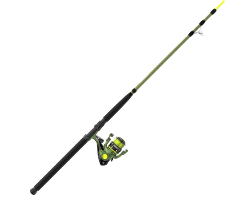 zebco big cat spinning reel and fishing rod combo