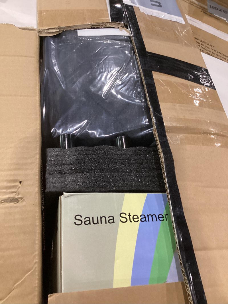 Condition photo showing Good Condition for san hima portable sauna for home - personal red light therapy steam sauna box at home spa with 3l 1500w steamer, 9 levels heat, 90 minute timer, foldable chair, remote control for indoor outdoor 1 person