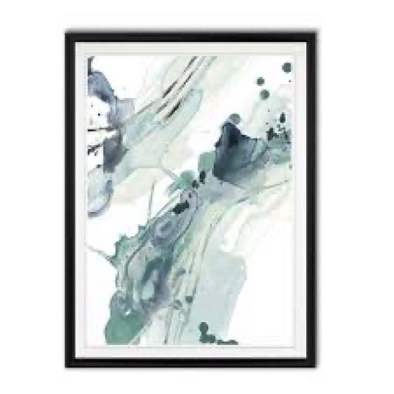 'Deep Splash II' - Painting Print on Canvas Size: 18.5" H x 24.5" W x 1.5" D, Format: Gold Framed
