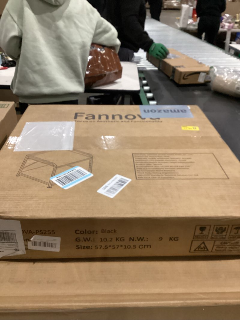 Condition photo showing New/Like New for 2 Tier Under Desk Printer Stand with Storage, 20 Inches Deep Large Printer Table with Height Adjustable Shelf, Rolling Printer Cart with Wheels for Home Office - Black Black 21.7"W x 20.0"D x 22.3"H