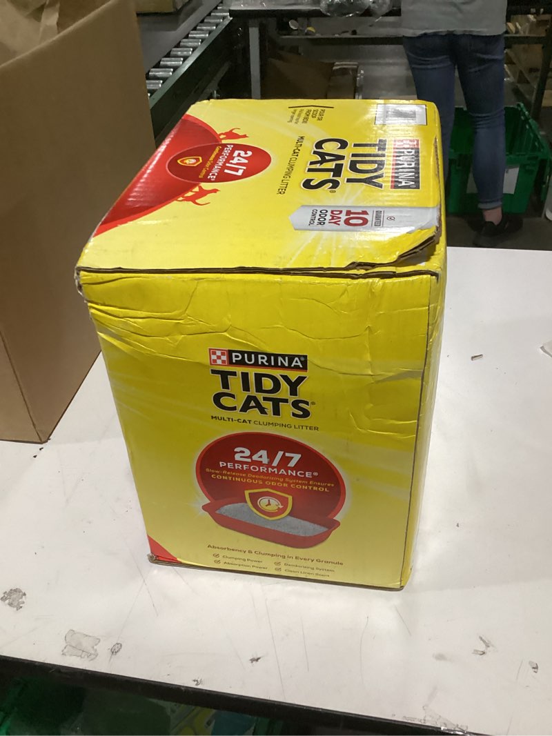Condition photo showing New/Like New for purina tidy cats clumping cat litter, 24/7 performance multi cat litter - 38 lb. box