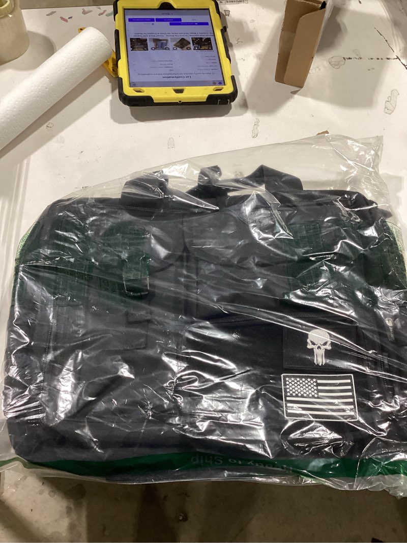 Condition photo showing Good Condition for Similar items Large Tactical Laptop Bag for Men, Military 17.3 Inch Computer Bag Briefcase with Passport Wallet, Carry on Messenger Bag Black