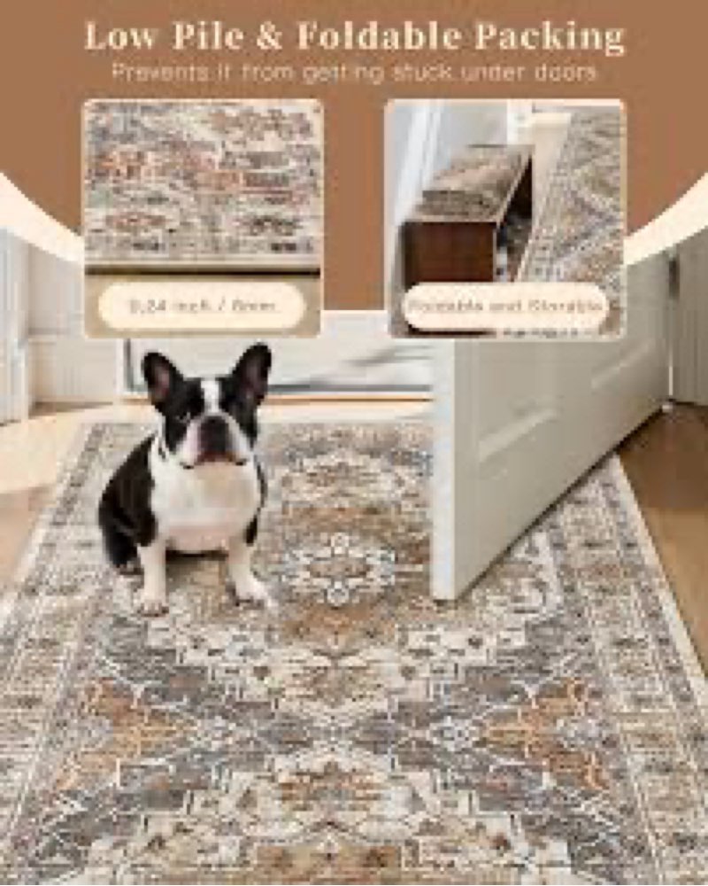 madane 3x20 hallway runner rug - extra long carpet runners for hallways 20ft non slip stain resistan