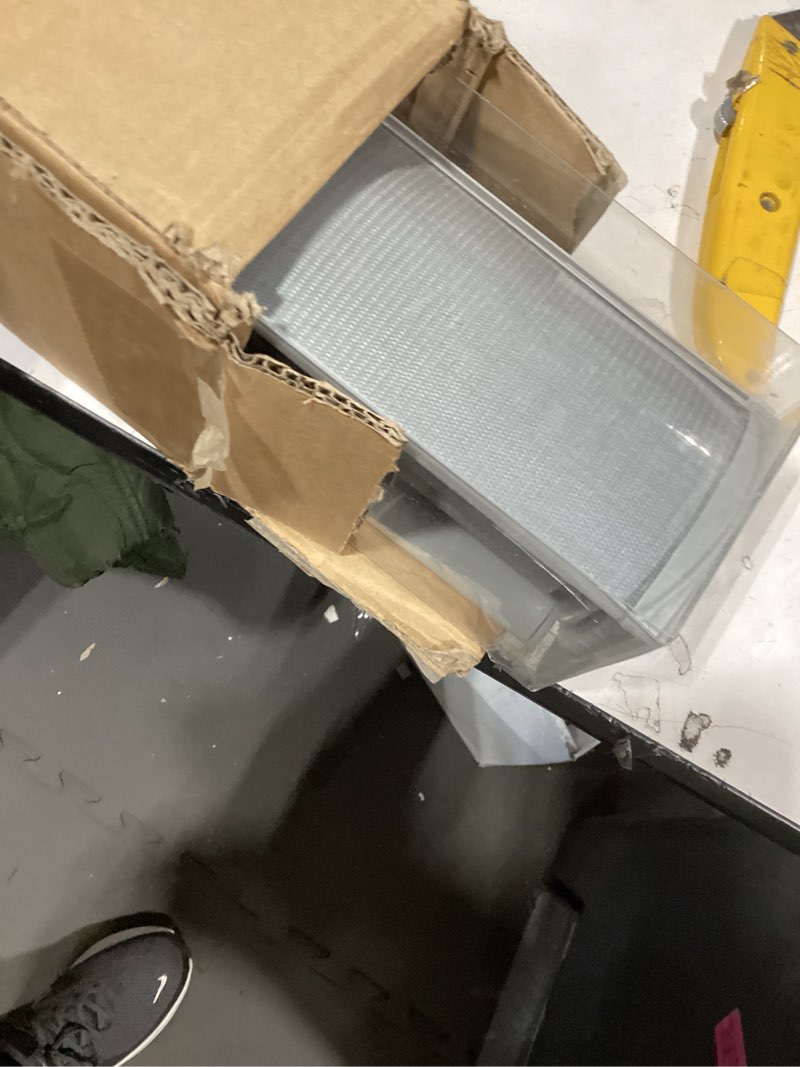 Condition photo showing Good Condition for MYshade Roller Shades Zebra Blinds for Windows Cordless Day and Night Light Filtering Dual Layer Roller Blinds 33" x 72" Grey Grey 33"W x 72"H