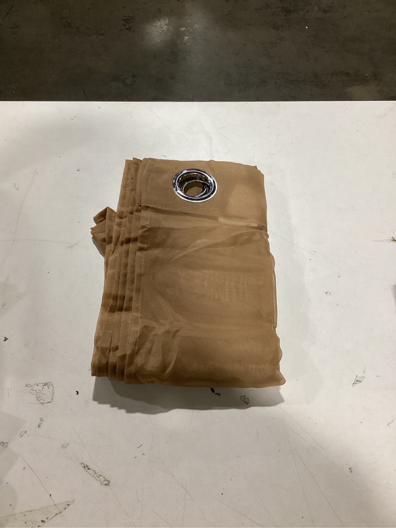 Condition photo showing As Is for (Similar To)ALYVIA SPRING Coffee Brown Fabric Shower Curtain Liner Waterproof - Soft & Light-Weight Cloth Shower Liner with 3 Magnets, Hotel Quality & Machine Washable - Standard Size 72x72, Coffee Coffee 72\"W x 72\"L (Pack of 1)