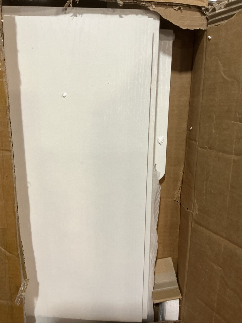 Condition photo showing Good Condition for 55.1” storage bench, extra large entryway bench with storage,storage chest with 2 safety hinges,blanket storage,shoe storage chest for bedroom,living room,easy assembly. (white) 55.1" l × 15.7" w × 19.1" h white