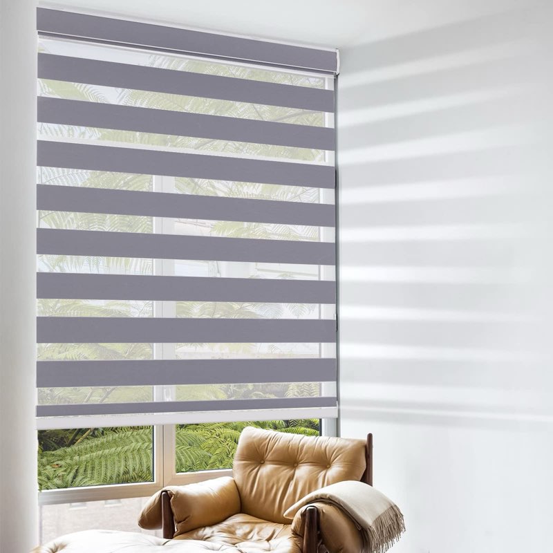 Cordless zebra roller blinds