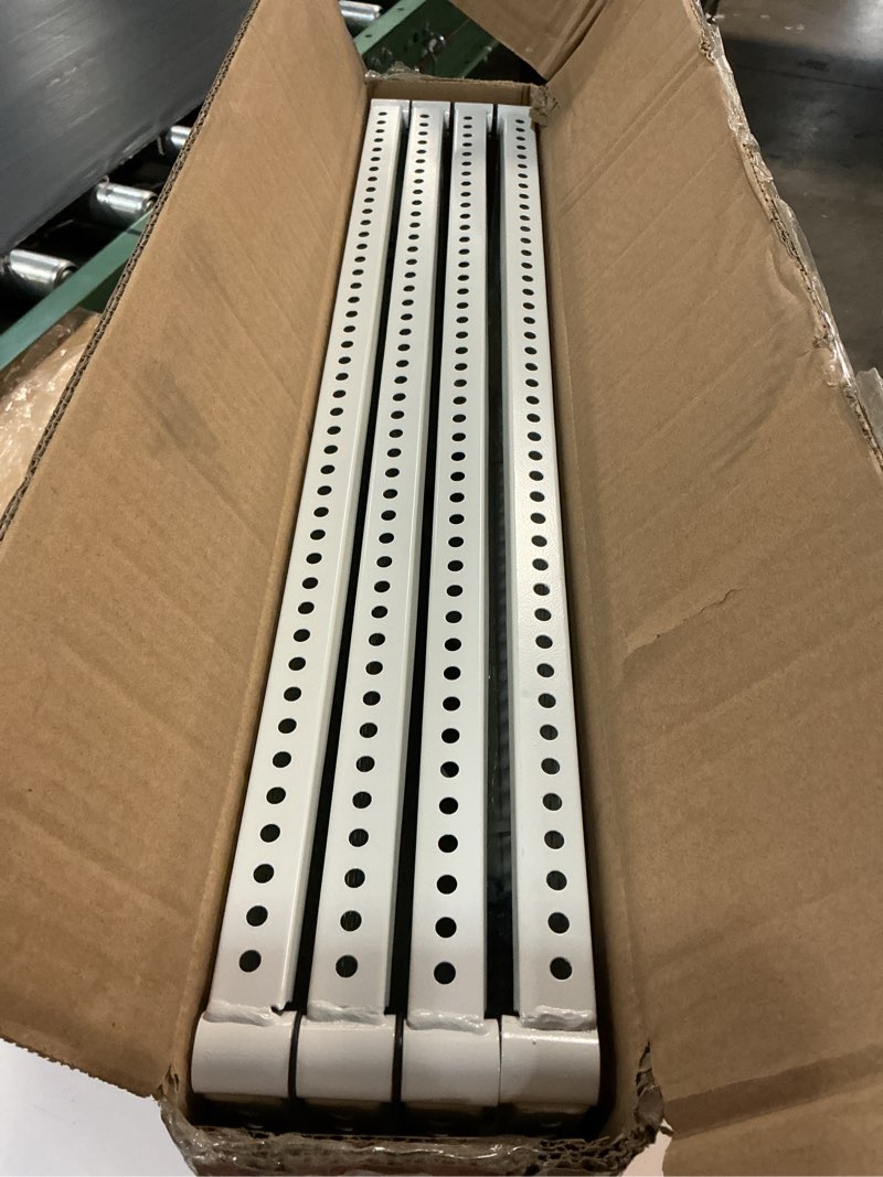 Condition photo showing Good Condition for article: 4 tiers perforated metal rack color: white size: 23.6\" × 11.8\"× h35.4\"