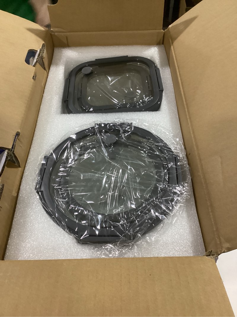 Condition photo showing New/Like New for 12-Pack Glass Containers with Tempered Lids – Borosilicate, Oven-Safe(-4°F~950°F), Airtight, BPA-Free, Multi-Size for Meal Prep, Dishwasher Safe (Gray)