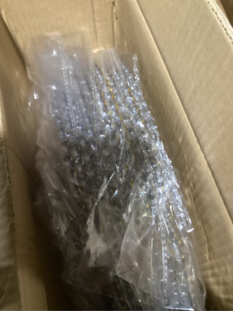 Condition photo showing New/Like New for 13-Inch Acrylic Clear Charger Plates,Gold Charger Plate Set of 10pcs - Elegant Decorative Dinner Plates Chargers for Wedding Reception, Holiday Party, Family Gathering & Table Setting 10 Acrylic Round Gold