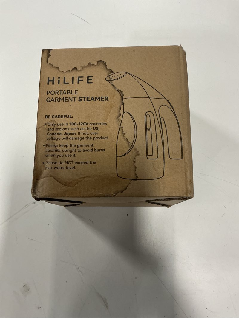 Condition photo showing New/Like New for HiLIFE Steamer for Clothes, Portable Handheld Design, 240ml Big Capacity, 700W, Strong Penetrating Steam, Removes Wrinkle, for Home, Office(ONLY FOR 120V) Blue