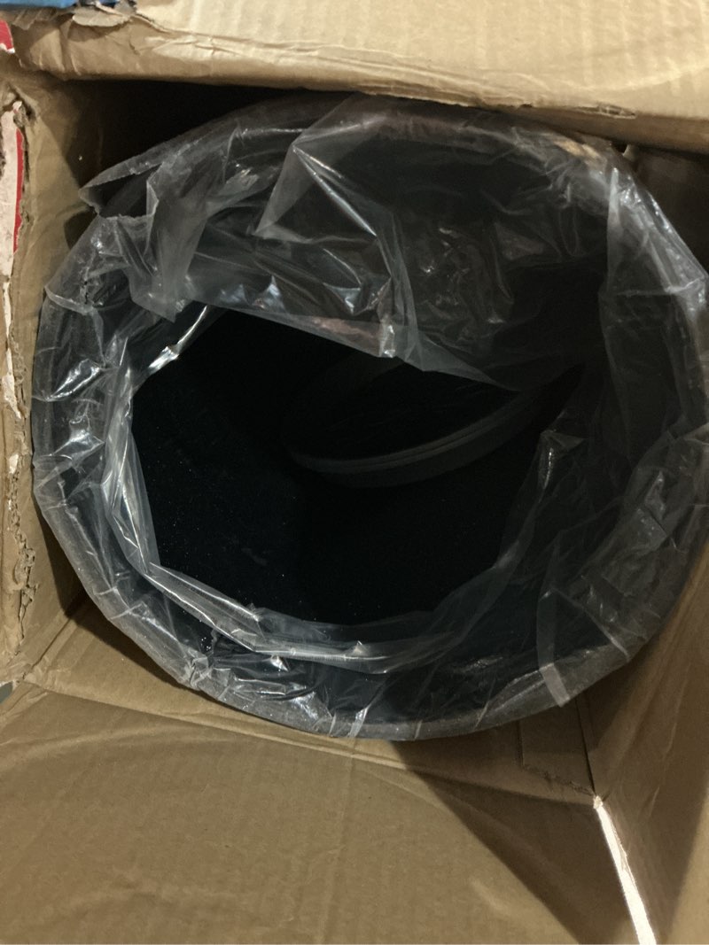 Condition photo showing Good Condition for qcqhdu set of 2 large tall blue planters with saucer - 9 gallon 12" diameter x 21" h faux stone round pots for indoor plants, outdoor patio & porch decor, heavy duty weatherproof plant containers blue 21in