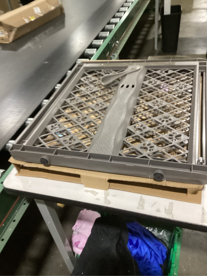 Condition photo showing Good Condition for MYPET North States Paws Portable Pet Gate: 26-40" Wide. Pressure Mount. No Tools Needed. Made in USA, 23" Tall, Expandable, Durable Dog Gates for Doorways, Fieldstone Gray