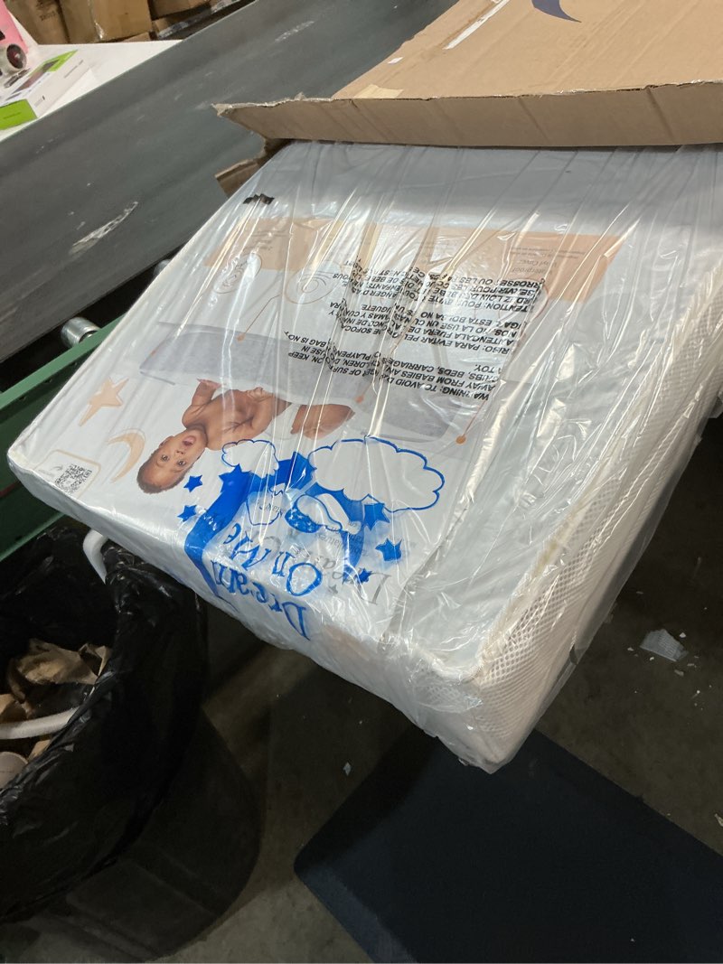 Condition photo showing Good Condition for Dream On Me 2-in-1 Breathable Two-Sided 3" Portable Mini Crib Mattress, Greenguard Gold Certified, Vinyl and Breathable Fabric, White