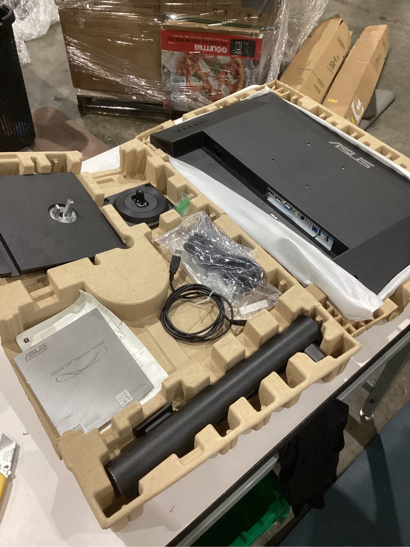 Condition photo showing Good Condition for asus be248cfn docking monitor – 24.1 inch, wuxga(1920x1200), ips, 100hz, frameless, usb-c docking, rj45, stereo speakers, height adjustable, ergonomic design, hdmi, daisy-chain, eye care, low blue light, flicker free, wall mountable, sustainability