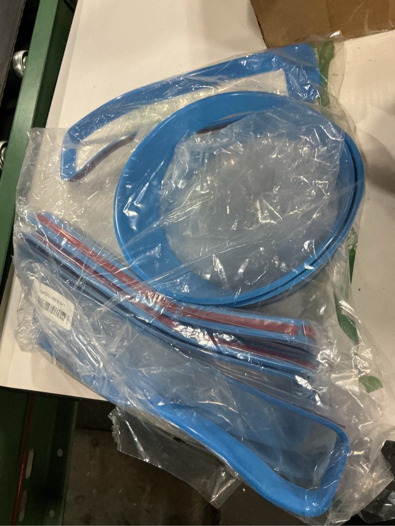 Condition photo showing Good Condition for rt-tcz for wrangler jl mesh front grille grill insert headlight light cover trim for jeep wrangler jl jlu 2018-2022 baby blue exterior accessories 9pcs
