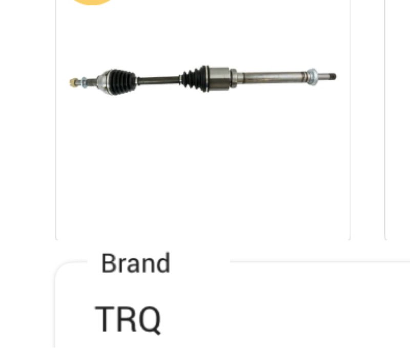 TRQ New Front Complete CV Axle Shaft Assembly Passenger Side for Fusion MKZ FWD CSA70305 Fits select: 2013-2018 FORD FUSION  2013-2016 LINCOLN MKZ