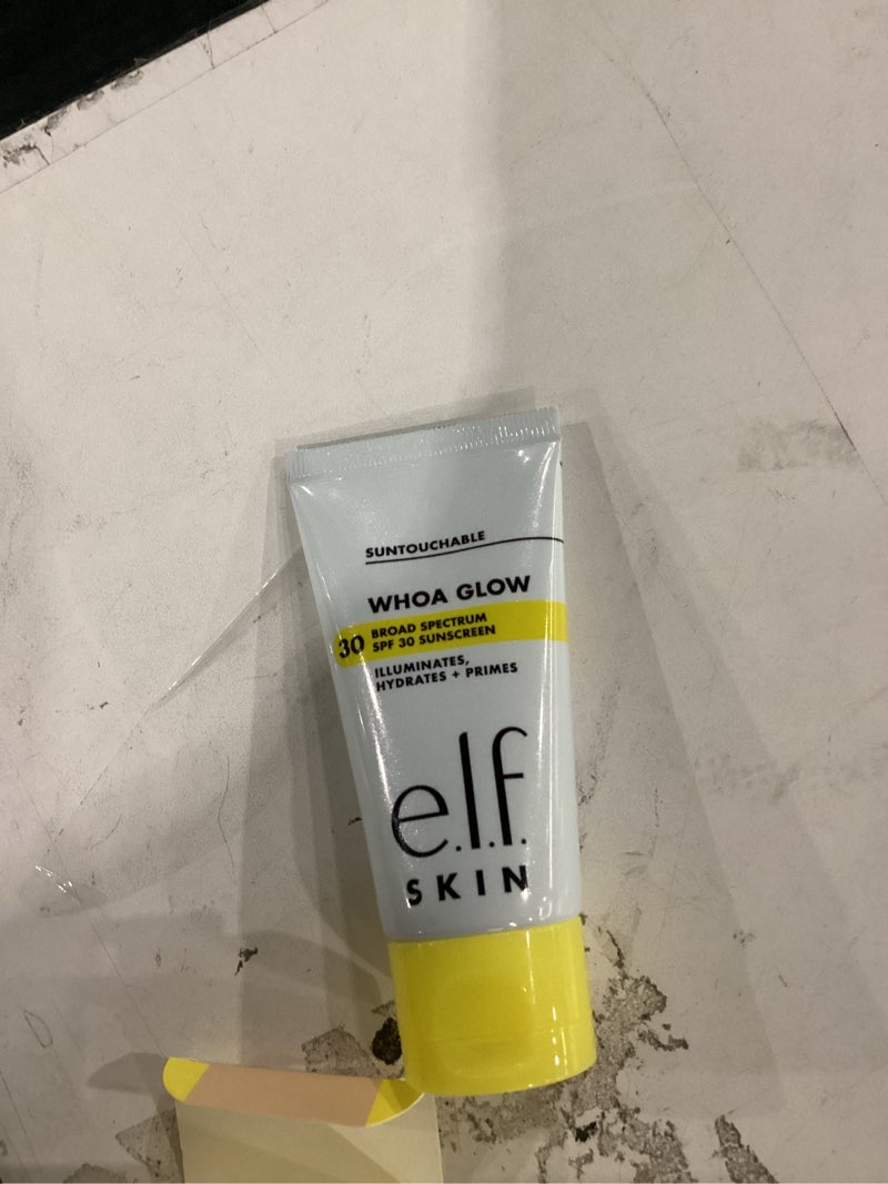 Condition photo showing Good Condition for e.l.f. skin suntouchable whoa glow sunscreen & primer - sunbeam - spf 30 - 1.69 fl oz