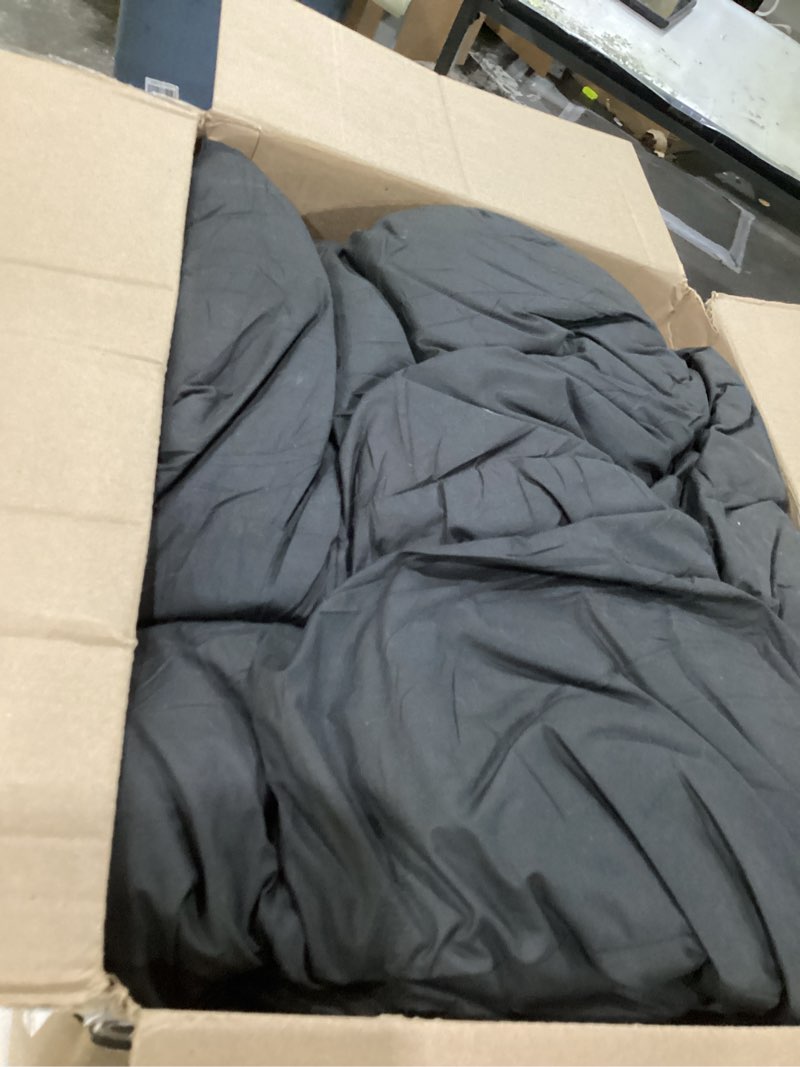 KAKABELL Pinch Pleat Goose Down Feathers Fiber Comforter King Size All Season-Ultra Soft and Cozy No