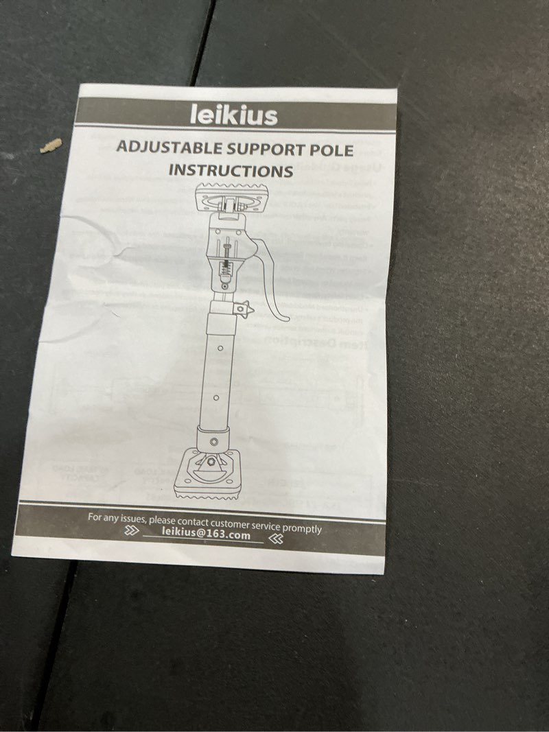 Condition photo showing Good Condition for 2pk high quality metal cabinet jacks for installing cabinets,200lb load 3rd hand support system,adjustable support pole,15.8-23.6 inches quick support rod,perfect for cabinet installation short15.8-23.6inch 2pc